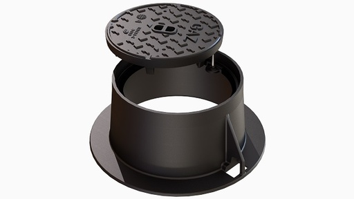 [EJF514401] BOUCHE A CLE RONDE S600 N°4 S600C4A CLASSE C250 NF-VOIRIE / FERMETURE COMPTEUR GAZ ENTERRE Ø340MM